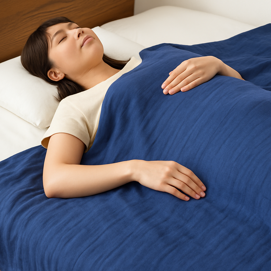 Classic Navy｜Raggamuffin（ラガマフィン）8重ガーゼケット｜泉州仕立て