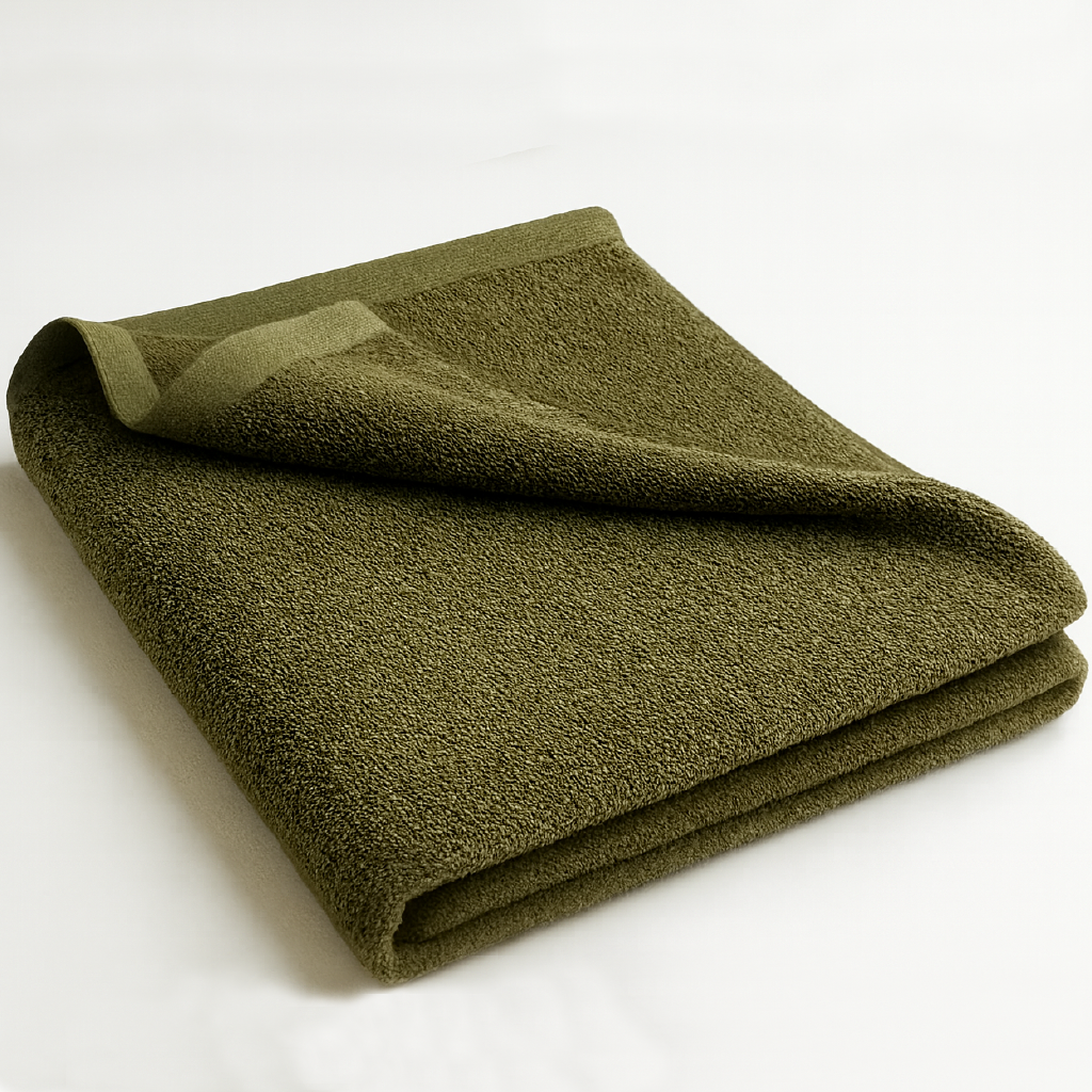 Sage Olive｜Raggamuffin（ラガマフィン）バスタオル｜高級泉州タオル