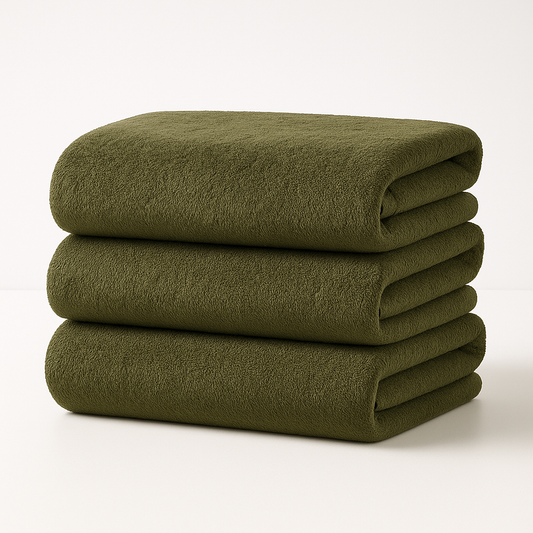 Sage Olive｜Raggamuffin（ラガマフィン）バスタオル 3枚セット｜高級泉州タオル