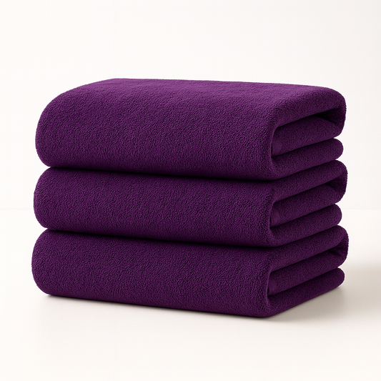 Regal Purple｜Raggamuffin（ラガマフィン）バスタオル 3枚セット｜高級泉州タオル