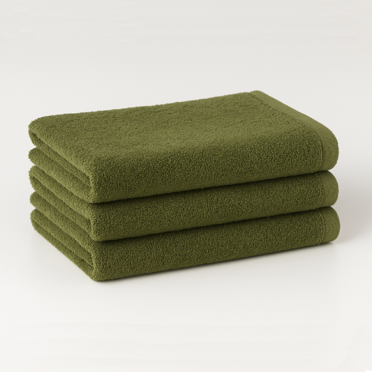 Sage Olive｜Raggamuffin（ラガマフィン）フェイスタオル 3枚セット｜高級泉州タオル