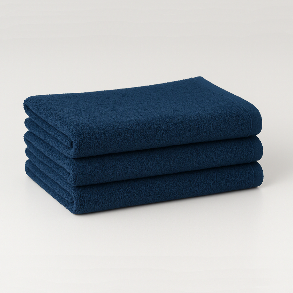 Classic Navy｜Raggamuffin（ラガマフィン）フェイスタオル 3枚セット｜高級泉州タオル