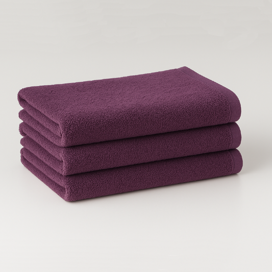 Regal Purple｜Raggamuffin（ラガマフィン）フェイスタオル 3枚セット｜高級泉州タオル