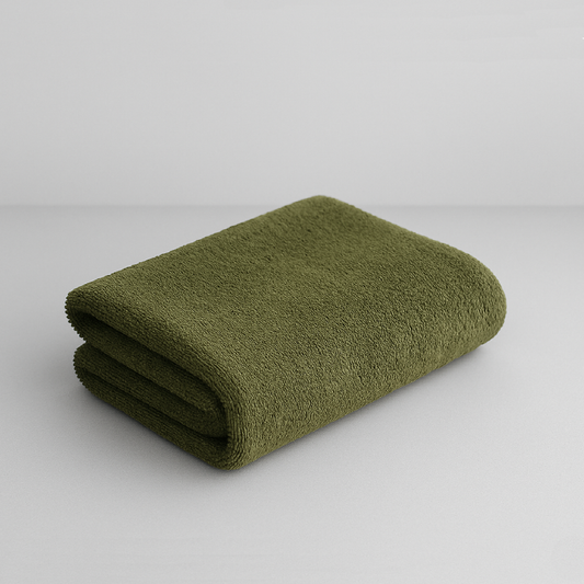 Sage Olive｜Raggamuffin（ラガマフィン）フェイスタオル｜高級泉州タオル